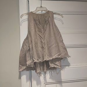 100% original Citizens of Humanity cropped linen top